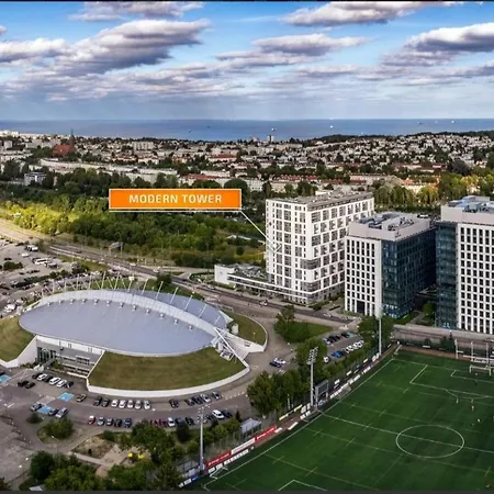 Apartment Modern Tower Z Silownia I Tarasem Na Dachu