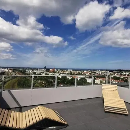 Modern Tower Z Silownia I Tarasem Na Dachu Apartment